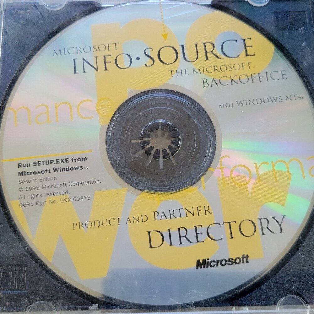 Vintage CD - Microsoft Info-Source